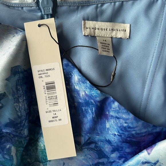 NEW WITH TAGS ML Monique Lhuillier Gorgeous Designer Cocktail Dress - Picture 3 of 6